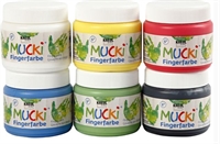 Fingermalling Mucki 6x150ml farver